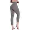image:imageSustainable Butt Lifting Capri Leggings with Pockets for Women High Waisted No Front Seam Tummy Control Workout Yoga PantsCharcoal Gray