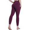 image:imageSustainable Butt Lifting Capri Leggings with Pockets for Women High Waisted No Front Seam Tummy Control Workout Yoga PantsCherry Red