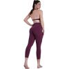 image:imageSustainable Butt Lifting Capri Leggings with Pockets for Women High Waisted No Front Seam Tummy Control Workout Yoga PantsCherry Red