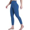 image:imageSustainable Butt Lifting Capri Leggings with Pockets for Women High Waisted No Front Seam Tummy Control Workout Yoga PantsClassic Blue