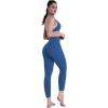 image:imageSustainable Butt Lifting Capri Leggings with Pockets for Women High Waisted No Front Seam Tummy Control Workout Yoga PantsClassic Blue