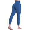 image:imageSustainable Butt Lifting Capri Leggings with Pockets for Women High Waisted No Front Seam Tummy Control Workout Yoga PantsClassic Blue