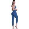 image:imageSustainable Butt Lifting Capri Leggings with Pockets for Women High Waisted No Front Seam Tummy Control Workout Yoga PantsClassic Blue