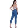 image:imageSustainable Butt Lifting Capri Leggings with Pockets for Women High Waisted No Front Seam Tummy Control Workout Yoga PantsClassic Blue