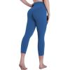 image:imageSustainable Butt Lifting Capri Leggings with Pockets for Women High Waisted No Front Seam Tummy Control Workout Yoga PantsClassic Blue