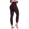 image:imageSustainable Butt Lifting Capri Leggings with Pockets for Women High Waisted No Front Seam Tummy Control Workout Yoga PantsLeopard Chocolate Brown