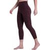 image:imageSustainable Butt Lifting Capri Leggings with Pockets for Women High Waisted No Front Seam Tummy Control Workout Yoga PantsLeopard Chocolate Brown
