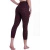 image:imageSustainable Butt Lifting Capri Leggings with Pockets for Women High Waisted No Front Seam Tummy Control Workout Yoga PantsLeopard Chocolate Brown