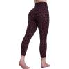 image:imageSustainable Butt Lifting Capri Leggings with Pockets for Women High Waisted No Front Seam Tummy Control Workout Yoga PantsLeopard Chocolate Brown