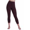 image:imageSustainable Butt Lifting Capri Leggings with Pockets for Women High Waisted No Front Seam Tummy Control Workout Yoga PantsLeopard Chocolate Brown
