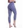image:imageSustainable Butt Lifting Capri Leggings with Pockets for Women High Waisted No Front Seam Tummy Control Workout Yoga PantsLeopard Periwinkle