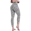image:imageSustainable Butt Lifting Capri Leggings with Pockets for Women High Waisted No Front Seam Tummy Control Workout Yoga PantsLeopard White
