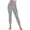 image:imageSustainable Butt Lifting Capri Leggings with Pockets for Women High Waisted No Front Seam Tummy Control Workout Yoga PantsLeopard White