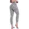 image:imageSustainable Butt Lifting Capri Leggings with Pockets for Women High Waisted No Front Seam Tummy Control Workout Yoga PantsLeopard White