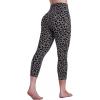 image:imageSustainable Butt Lifting Capri Leggings with Pockets for Women High Waisted No Front Seam Tummy Control Workout Yoga PantsLeopard Charcoal Gray