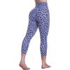 image:imageSustainable Butt Lifting Capri Leggings with Pockets for Women High Waisted No Front Seam Tummy Control Workout Yoga PantsLeopard Periwinkle