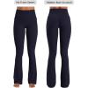 image:imageSunzel No Front Seam Flare Leggings for Women with Pockets Hidden Butt Lifting Scrunch Tummy Control Mini Flared Yoga PantsBaritone Blue