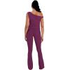image:imageSunzel No Front Seam Flare Leggings for Women with Pockets Hidden Butt Lifting Scrunch Tummy Control Mini Flared Yoga PantsCherry Red
