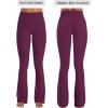 image:imageSunzel No Front Seam Flare Leggings for Women with Pockets Hidden Butt Lifting Scrunch Tummy Control Mini Flared Yoga PantsCherry Red