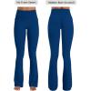 image:imageSunzel No Front Seam Flare Leggings for Women with Pockets Hidden Butt Lifting Scrunch Tummy Control Mini Flared Yoga PantsClassic Blue