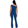 image:imageSunzel No Front Seam Flare Leggings for Women with Pockets Hidden Butt Lifting Scrunch Tummy Control Mini Flared Yoga PantsClassic Blue