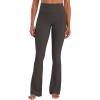 image:imageSunzel No Front Seam Flare Leggings for Women with Pockets Hidden Butt Lifting Scrunch Tummy Control Mini Flared Yoga PantsDeep Brown