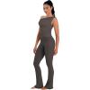 image:imageSunzel No Front Seam Flare Leggings for Women with Pockets Hidden Butt Lifting Scrunch Tummy Control Mini Flared Yoga PantsDeep Brown
