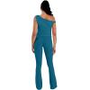 image:imageSunzel No Front Seam Flare Leggings for Women with Pockets Hidden Butt Lifting Scrunch Tummy Control Mini Flared Yoga PantsDeep Lagoon