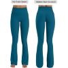 image:imageSunzel No Front Seam Flare Leggings for Women with Pockets Hidden Butt Lifting Scrunch Tummy Control Mini Flared Yoga PantsDeep Lagoon
