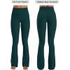 image:imageSunzel No Front Seam Flare Leggings for Women with Pockets Hidden Butt Lifting Scrunch Tummy Control Mini Flared Yoga PantsJasper Green