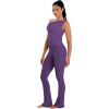 image:imageSunzel No Front Seam Flare Leggings for Women with Pockets Hidden Butt Lifting Scrunch Tummy Control Mini Flared Yoga PantsPurple