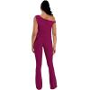 image:imageSunzel No Front Seam Flare Leggings for Women with Pockets Hidden Butt Lifting Scrunch Tummy Control Mini Flared Yoga PantsSangria
