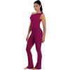 image:imageSunzel No Front Seam Flare Leggings for Women with Pockets Hidden Butt Lifting Scrunch Tummy Control Mini Flared Yoga PantsSangria