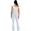 image:imageSunzel No Front Seam Flare Leggings for Women with Pockets Hidden Butt Lifting Scrunch Tummy Control Mini Flared Yoga PantsSky Blue