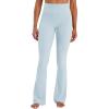 image:imageSunzel No Front Seam Flare Leggings for Women with Pockets Hidden Butt Lifting Scrunch Tummy Control Mini Flared Yoga PantsSky Blue