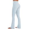 image:imageSunzel No Front Seam Flare Leggings for Women with Pockets Hidden Butt Lifting Scrunch Tummy Control Mini Flared Yoga PantsSky Blue