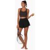 image:imageSunzel Sunzfly Sports Bra for Women Scoop Neck Crisscross Back Padded Low Impact Bras Tops for Workout Yoga GymJava Dark Brown