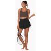 image:imageSunzel Sunzfly Sports Bra for Women Scoop Neck Crisscross Back Padded Low Impact Bras Tops for Workout Yoga GymSeal Brown