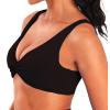image:imageSunzel Sunzfly Sports Bras for WomenV Neck Twist Front Padded Bra Scoop Back Tops for Yoga Workout GymBlack