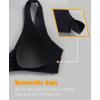 image:imageSunzel Sunzfly Sports Bras for WomenV Neck Twist Front Padded Bra Scoop Back Tops for Yoga Workout GymBlack