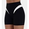 image:imageSunzel Colorblock Biker Shorts Women High Waist Tummy Control  Buttery Soft Squat Proof No Front Seam Workout Spandex ShortsBlack