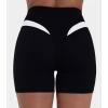 image:imageSunzel Colorblock Biker Shorts Women High Waist Tummy Control  Buttery Soft Squat Proof No Front Seam Workout Spandex ShortsBlack