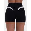 image:imageSunzel Colorblock Biker Shorts Women High Waist Tummy Control  Buttery Soft Squat Proof No Front Seam Workout Spandex ShortsBlack