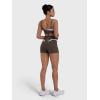 image:imageSunzel Colorblock Biker Shorts Women High Waist Tummy Control  Buttery Soft Squat Proof No Front Seam Workout Spandex ShortsSeal Brown