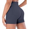 image:imageSunzel Hidden Butt Lifting Scrunch Biker Shorts 4No Front Seam High Waist Tummy Control Yoga Workout Gym Shorts with PocketsAsh Blue