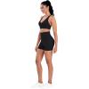 image:imageSunzel Hidden Butt Lifting Scrunch Biker Shorts 4No Front Seam High Waist Tummy Control Yoga Workout Gym Shorts with PocketsBlack