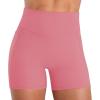 image:imageSunzel Hidden Butt Lifting Scrunch Biker Shorts 4No Front Seam High Waist Tummy Control Yoga Workout Gym Shorts with PocketsBubblegum Pink