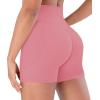 image:imageSunzel Hidden Butt Lifting Scrunch Biker Shorts 4No Front Seam High Waist Tummy Control Yoga Workout Gym Shorts with PocketsBubblegum Pink