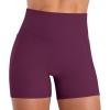 image:imageSunzel Hidden Butt Lifting Scrunch Biker Shorts 4No Front Seam High Waist Tummy Control Yoga Workout Gym Shorts with PocketsCherry Red