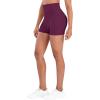 image:imageSunzel Hidden Butt Lifting Scrunch Biker Shorts 4No Front Seam High Waist Tummy Control Yoga Workout Gym Shorts with PocketsCherry Red